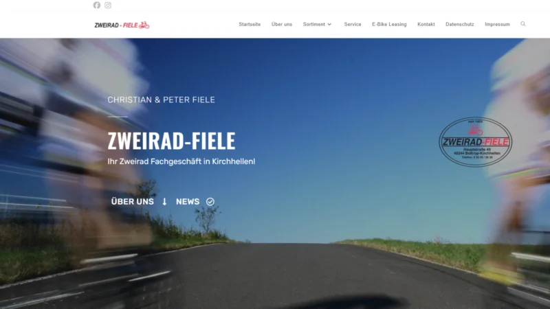 Webdesign Zweirad-Fiele