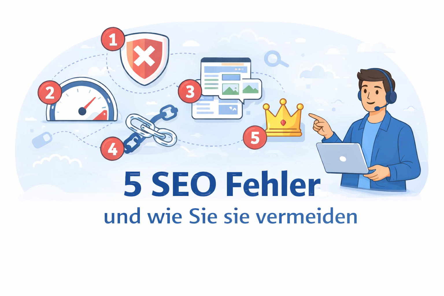 Du betrachtest gerade 5 SEO Fehler, die viele Websites machen – und wie Sie sie vermeiden